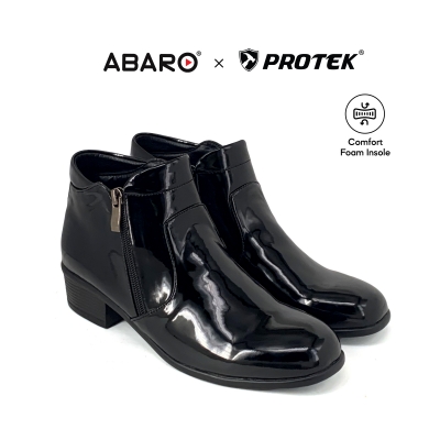 Faux PU Leather Uniform Cadet High Cut Formal Boots Shoes Women PBA627E2 Black PROTEK Faux PU Leather Uniform Cadet High Cut Formal Boots Shoes Women PBA627E2 Black PROTEK